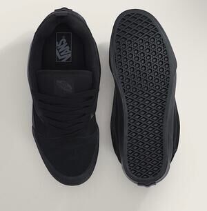 New vans knu skool black suede triple black sneakers shoes sz 5.5 7